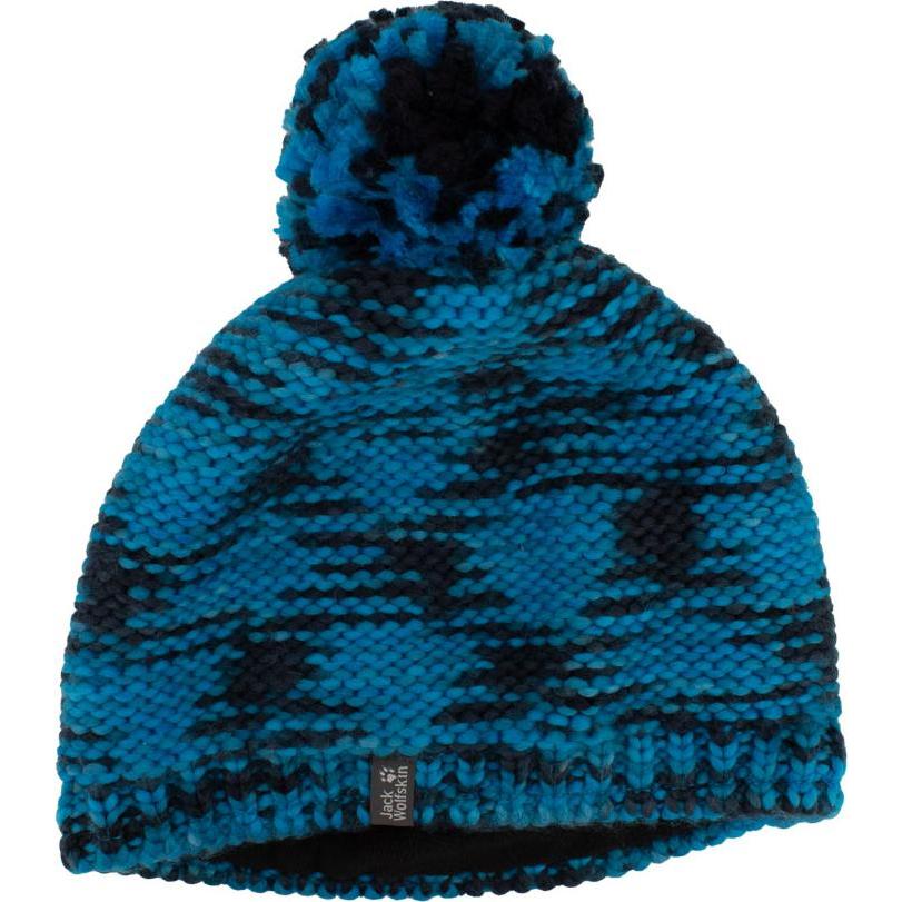 Jack Wolfskin, Jungen, Mütze, Kaleidoscope Knit Cap Kinder Mütze Strickmütze Winter, Blau