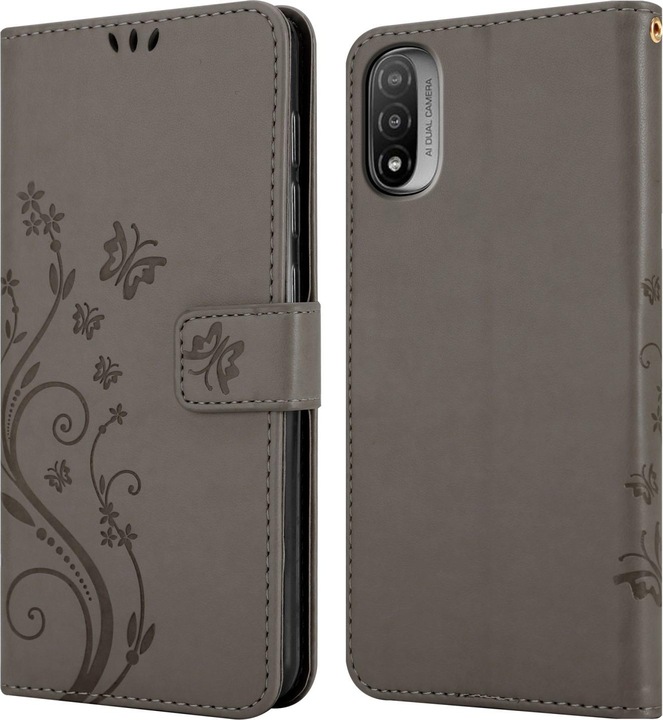 Actual product image Cadorabo Flower Book cover (Motorola E30, Motorola Moto E20, Motorola Moto E40)