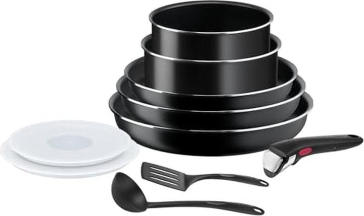 Actual product image Tefal Nonstick Cookware Set with Removable Handle and Accessories (Frying pan, Pot)