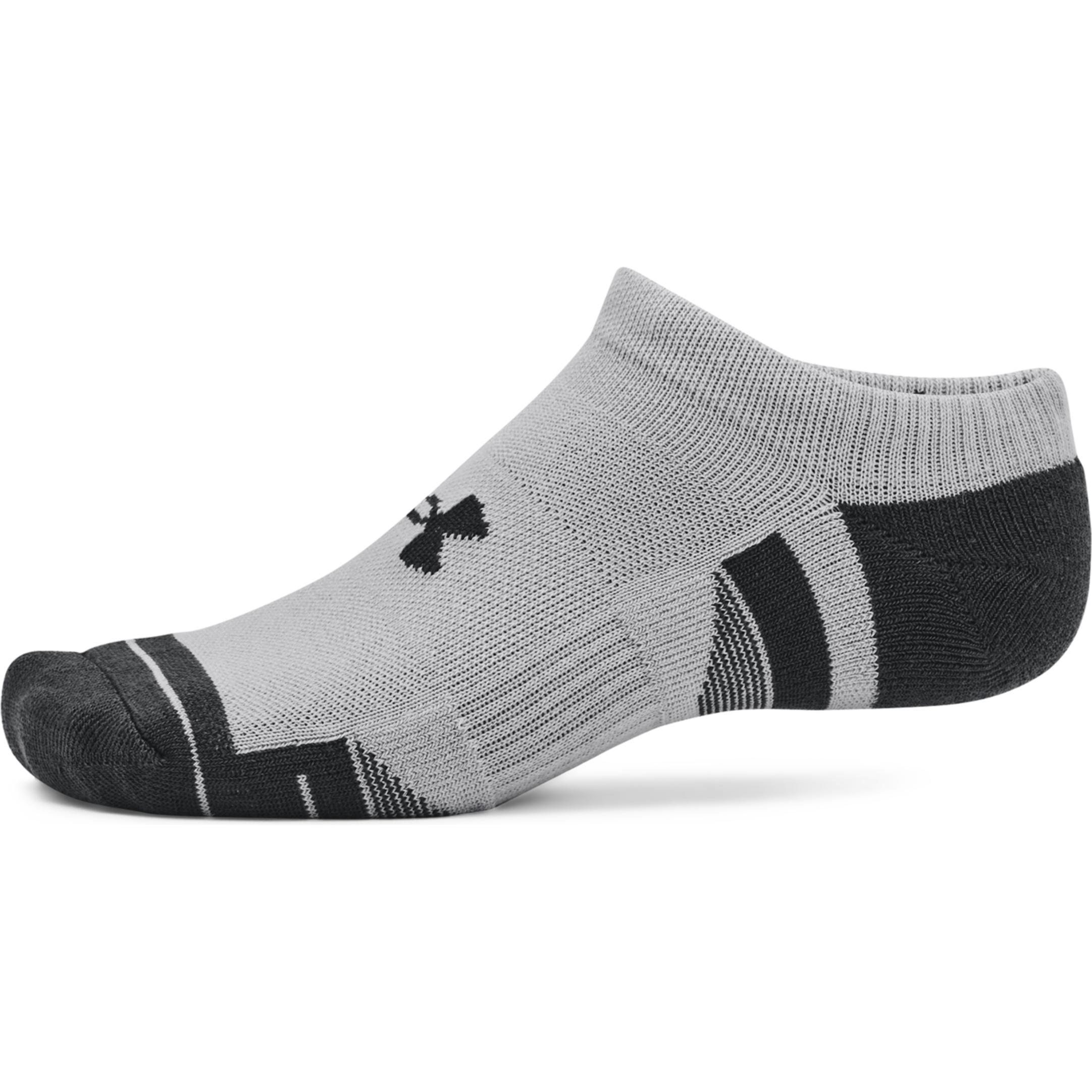 Under Armour, Herren, Sportsocken, Perf Tech 3er Pack Socken (L), Grau