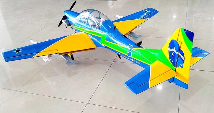 Actual product image Seagull Models SG-Models ) Tucano T-27 65" 15-20cc WITHOUT retractable landing gear (Warbird)