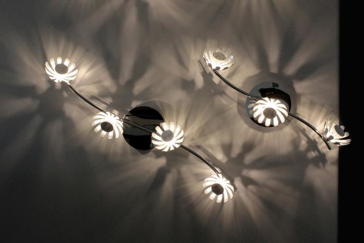 Immagine prodotto Luce ambiente Design LUCE Design Bloom, plafoniera LED tripla 3000 K 15W argento