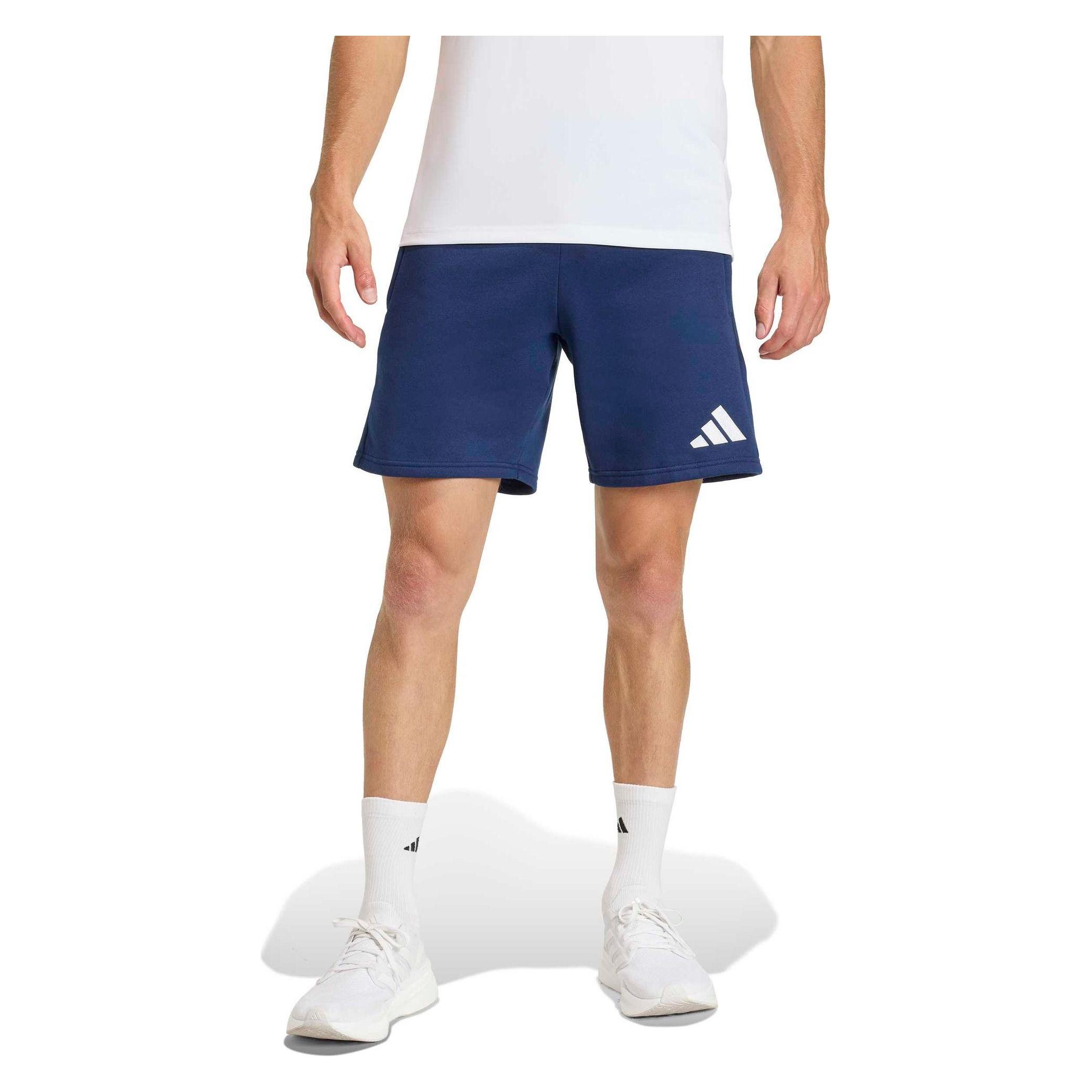 Adidas, Mannen, Sportbroek, Entrada Sweatshorts (Xl), Blauw, Wit