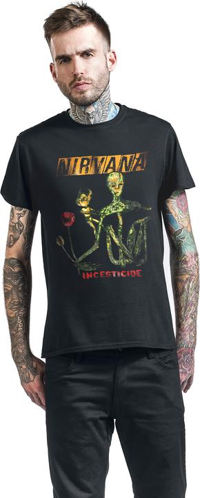 Produktbild Nirvana T Shirt Reformant Incesticide Band Logo Official Mens Black XXL (XXL)