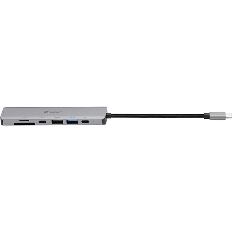 Thumbnail - Tracer A-2. USB Type-C HDMI (USB-C), Dockingstation + USB Hub, Silber