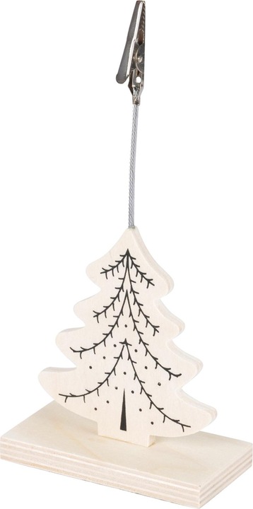 Image du produit Natura Punto Lot de 2 clips de rennes et de sapins de Noël en bois, avec pince pratique pour les fixer (2 -pièce)