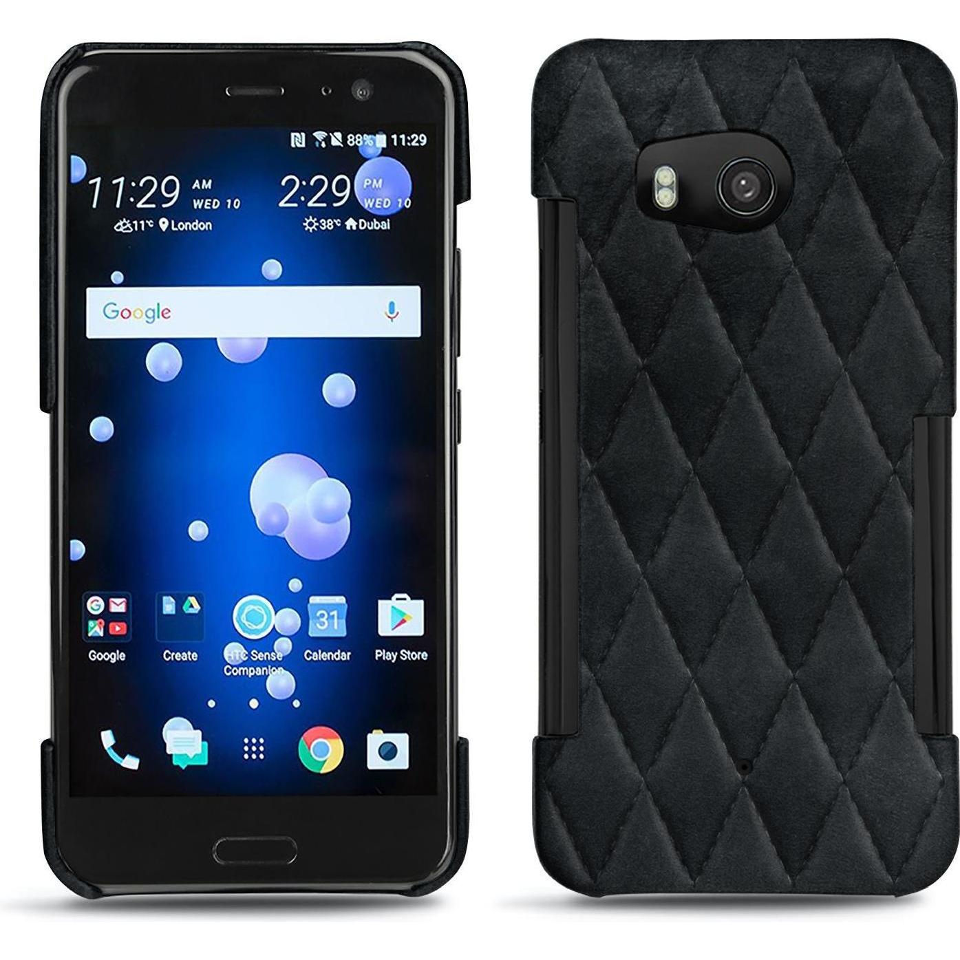 Thumbnail - Noreve Lederschutzhülle (HTC U11), Smartphone Hülle, Schwarz