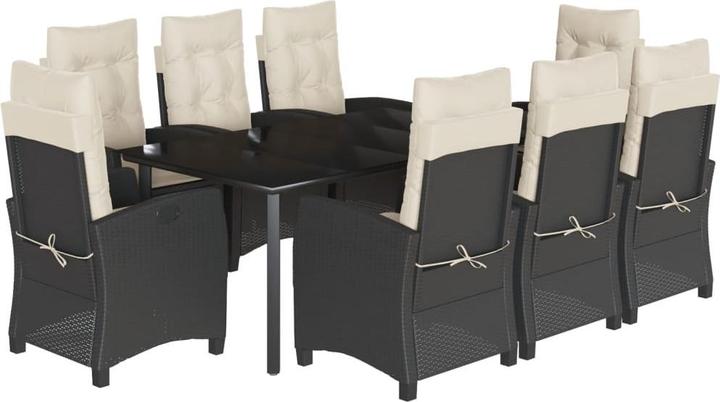 Produktbild vidaXL 10-tlg. Garten-Lounge-Set mit Kissen (100 cm)