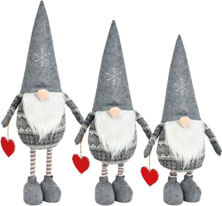 Immagine prodotto Herboristeria Figura decorativa Folletto Grigio con Telescopio Cuore