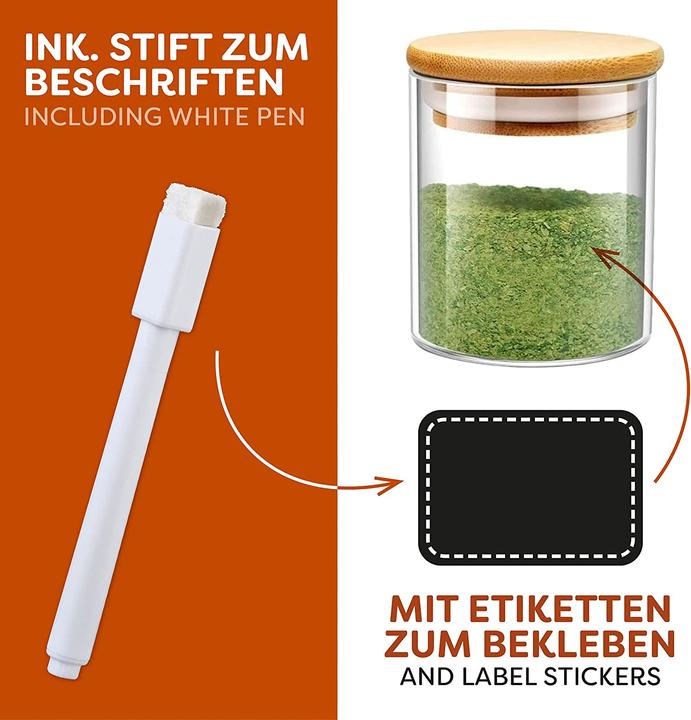 Image du produit Praknu Gewürzgläser Set (0.25 l)