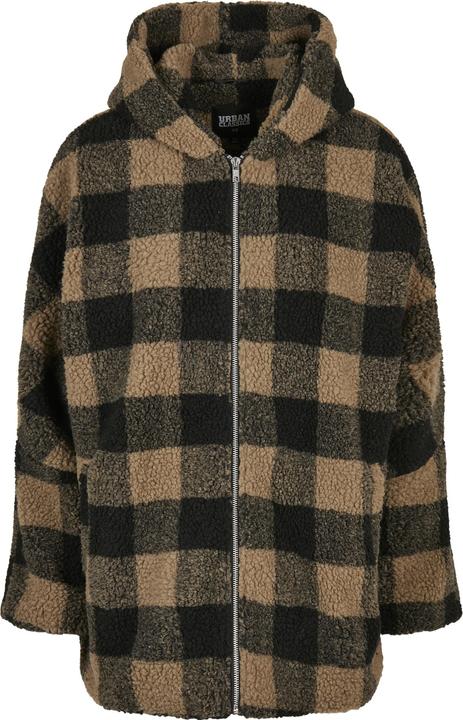 Produktbild Urban Classics Ladies Hooded Oversized Check Sherpa Jacket (XS)