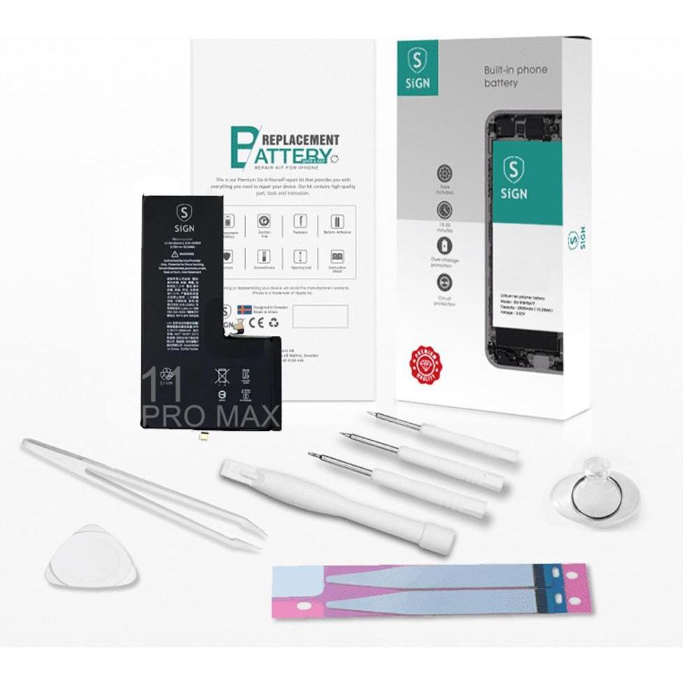 SIGN Complete Battery Replacement Kit - iPhone 11 Pro Max, Smartphone Akku