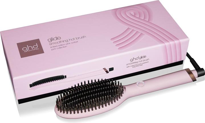 Produktbild ghd glide Limited Edition Hot Brush in Pink-Sorbet mit Hitzeschutz-Etui