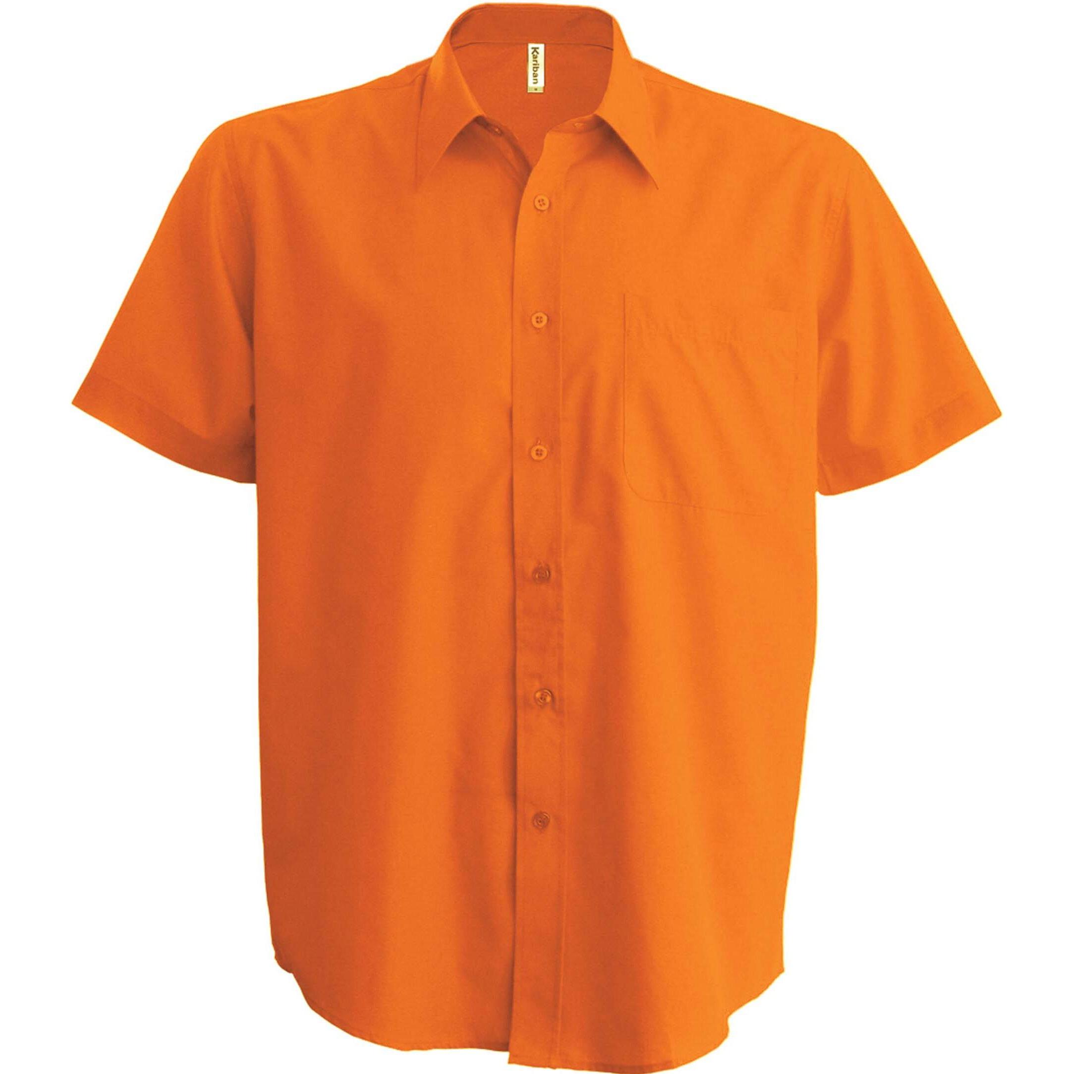 Kariban, Herren, Hemd, Aces, Orange, (4XL)