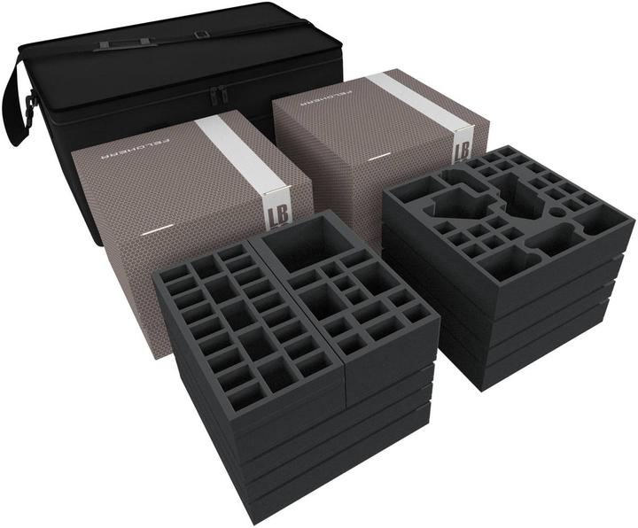 Actual product image Feldherr TRA63 - Transporter with 2 LBBG storage boxes for Zombicide Black Plague Kickstarter Knight