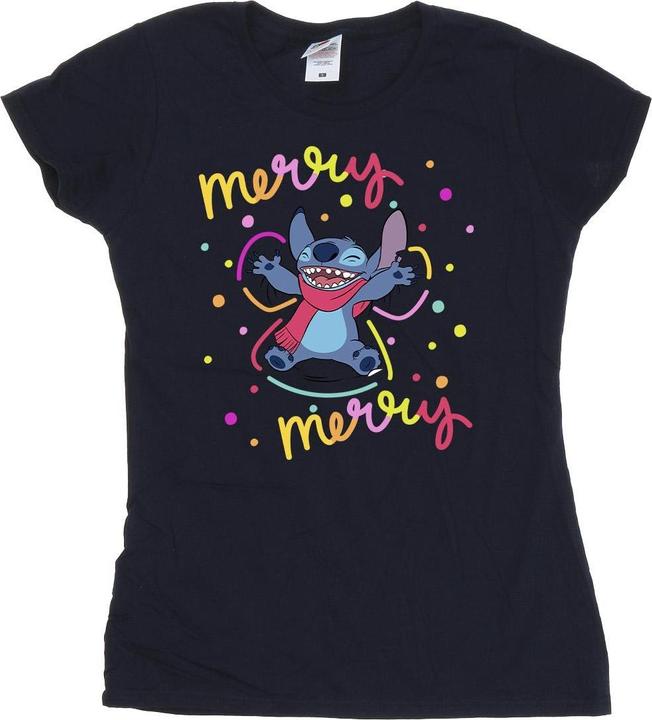 Produktbild Disney Lilo & Stitch Merry Rainbow TShirt (XL)