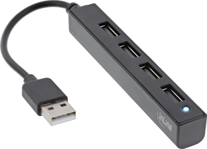 InLine USB 2.0 4-poorts hub (USB-A, 4 ports)