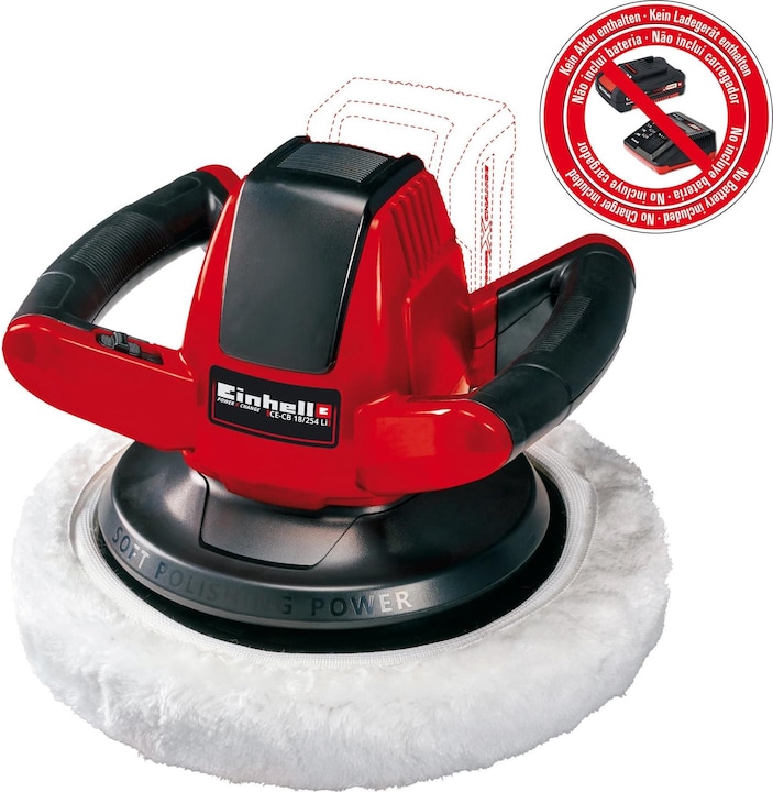 Einhell Akku-Autopoliermaschine (Exzenterpolierer, 18 W)