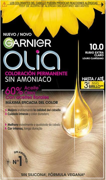 Produktbild Garnier Olia Dauerhafte Haarfarbe #10.0-Extra Hellblond - 3 Einheiten (#10.0-Extra Light Blonde)