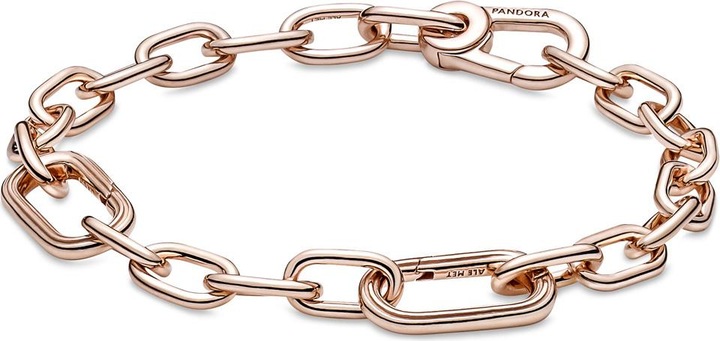 Pandora Me 14k Rose Gold Link Chain Armband (15 cm, rosevergoldet, Metall)