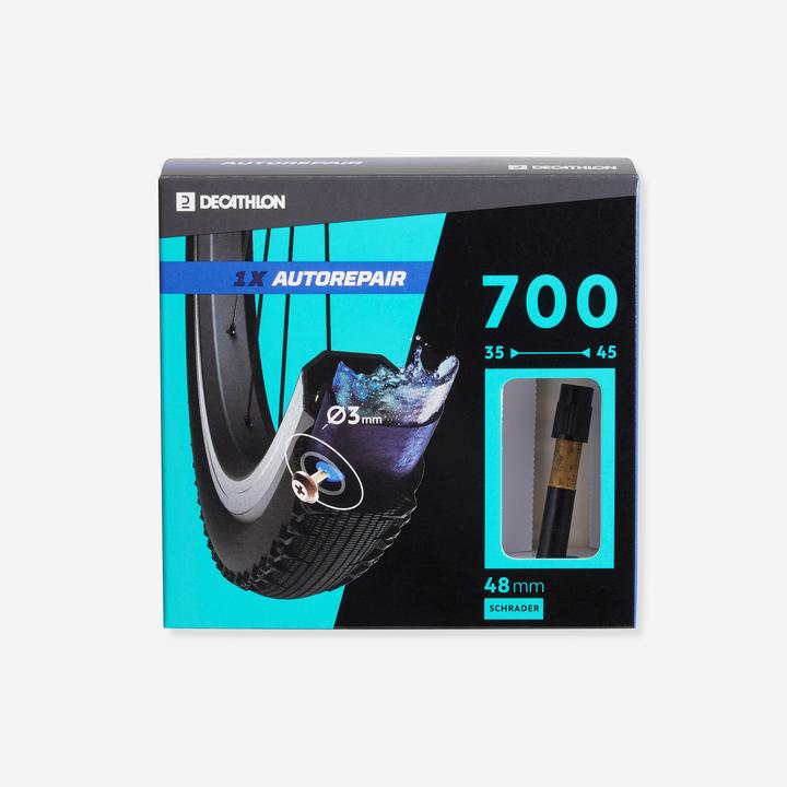 Image du produit Decathlon Chambre à air 700 Ã- 35/45 autoréparante valve Schrader (Presta (SV), 28")