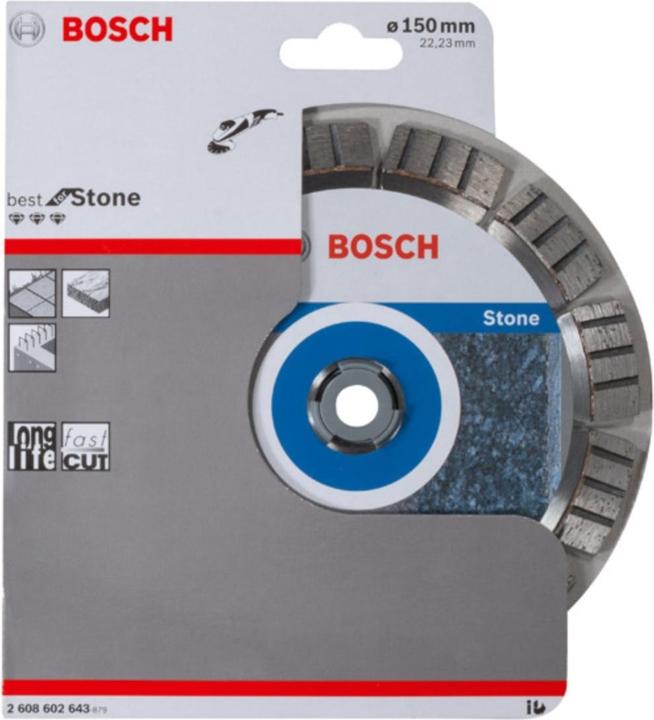 Produktbild Bosch Professional Zubehör PRO Stone Diamanttrennscheibe, 150 x 22,23 mm
