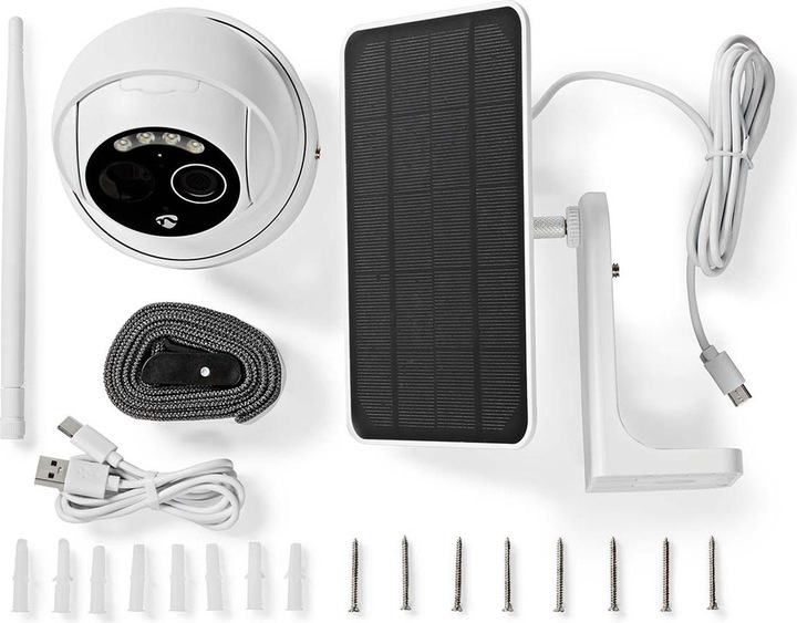 Actual product image Nedis SmartLife Outdoor Camera | Wi-Fi | Full HD 1080p | Pan tilt | IP65 | Max. Battery life: 5 (1920 x 1080 Pixels)