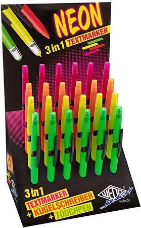 Actual product image Wedo Stylus Touch Pen Neon 3 in 1