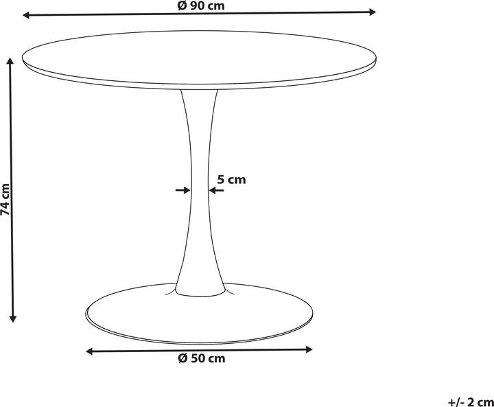 Produktbild Beliani Boca (90 x 90 x 74 cm)