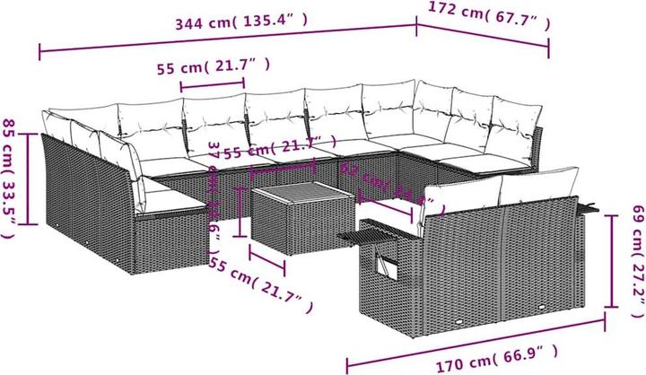 Produktbild vidaXL Kameron