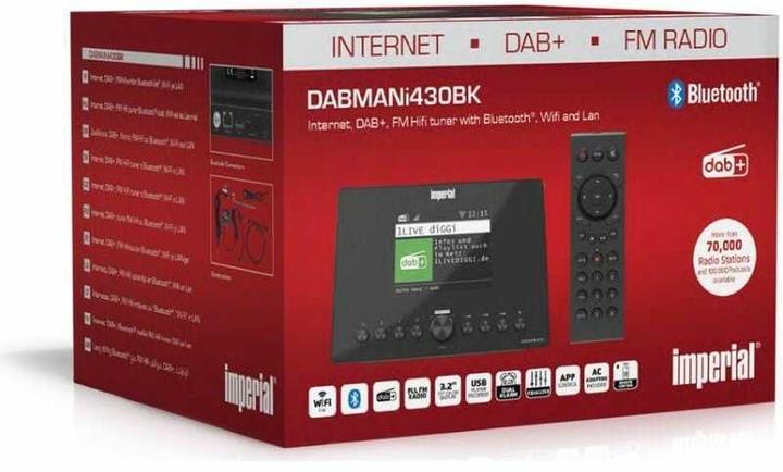Actual product image Imperial DABMAN i430BK Hybrid Radio with Bluetooth (Internet radio, Bluetooth, Wi-Fi)