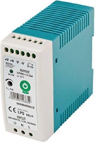 Produktbild POS Power MDIN60W24 - Schaltnetzteil, Hutschiene, 60 W, 24 V, 2,5 A (Netzteil)