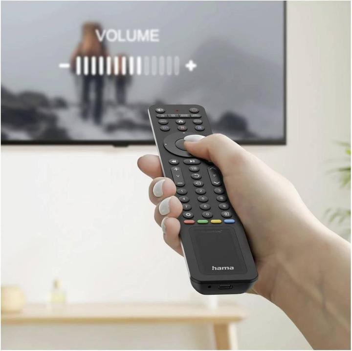 Produktbild Hama Universal-Fernbedienung TV, IR, Solar, für 8 Geräte, lernfähig, App-Tasten (Universal Fernbedienung, Infrarot)