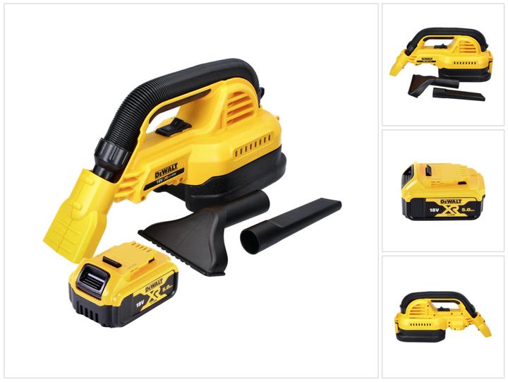 DeWalt DCV 517 Battery-powered hand hoover 18 V 1.9 L + 1x battery 5.0 Ah - without charger (Wet dry vacuum cleaner)