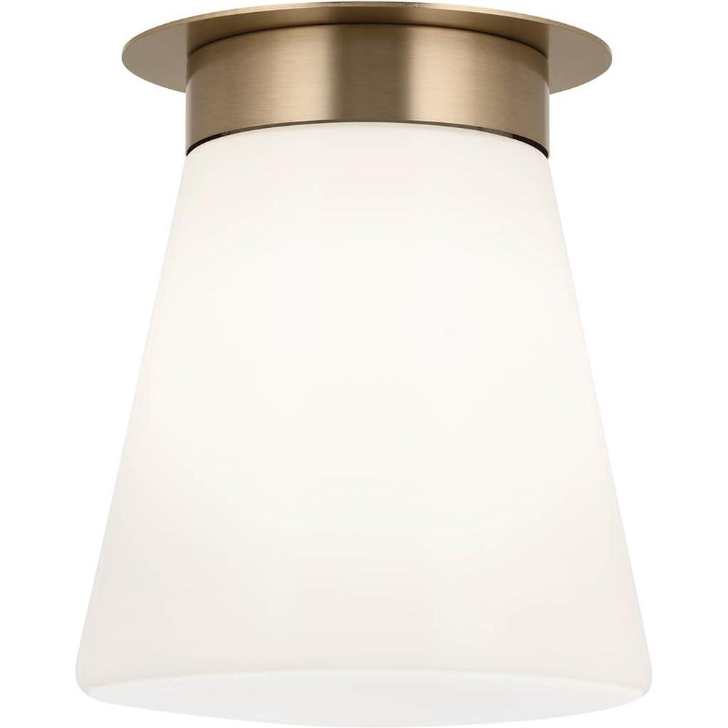 Elstead Lighting Bronzo/Bianco Applique + Plafoniera, Elstead Albers Deckenleuchte E27 Champagnerbronze Opalglas (E27)