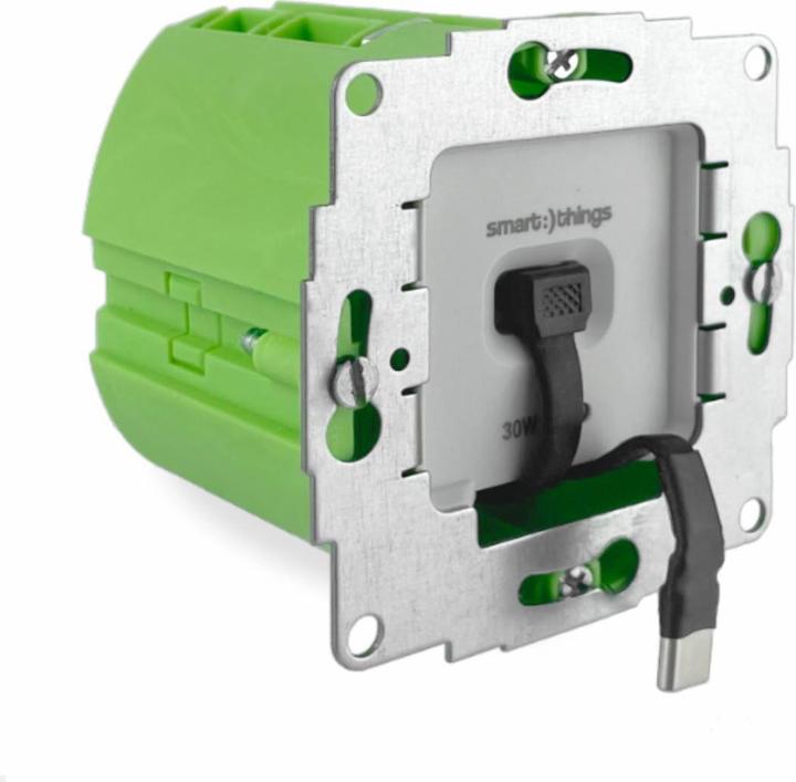 Produktbild smart things sCharge 30W Unterputz Netzteil sC30-EU C mit USB-C/C Kabel (30 W, 1 Port)