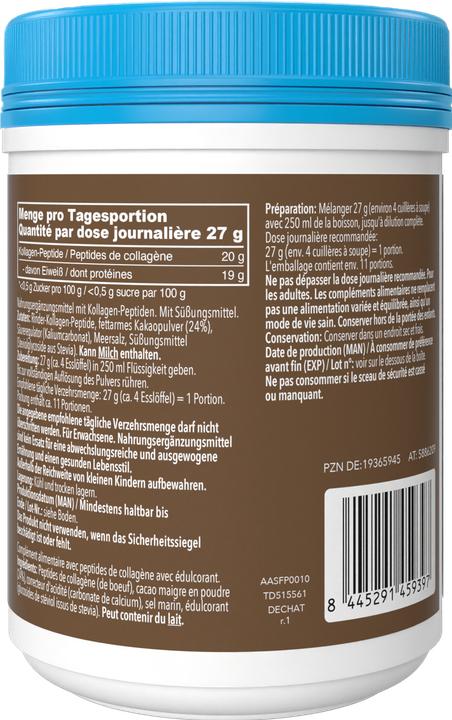 Nährwerte und Zutaten Vital Proteins Collagen Peptides Kakao (1 Stück, Pulver, 364 g)