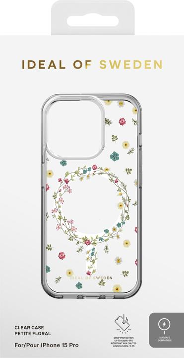 Actual product image iDeal Of Sweden Mobiili tagakaas iPhone 15 Pro Magsafe Clear Case Petite Floral (Apple iPhone 15 Pro)