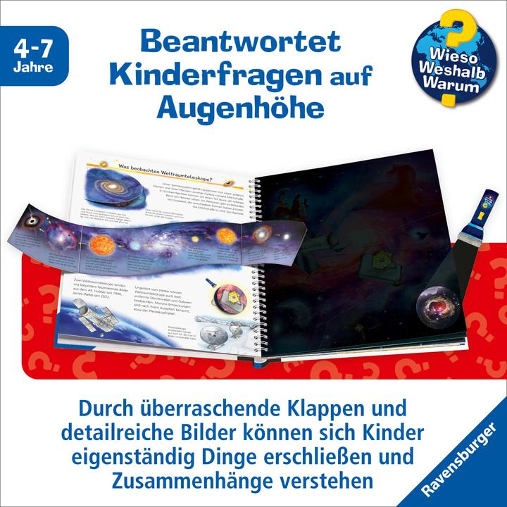 Actual product image Ravensburger Wieso? Weshalb? Warum? Leuchte & entdecke: Weltraum (German)