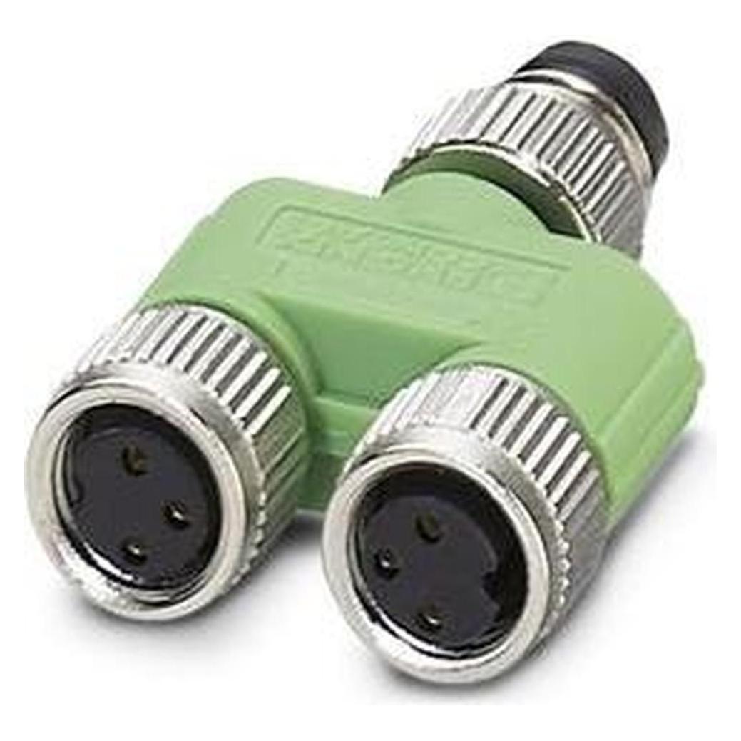 Phoenix Contact Sensor/actuator verdeler en advertentie, Kabels + Stekkers, Groen