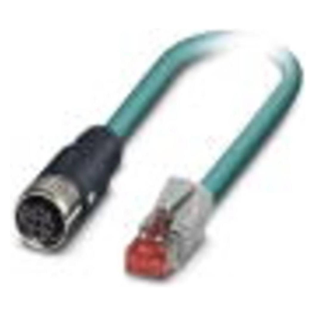 Phoenix Contact 1407385 Sensor-/Aktor-Anschlussleitung 2 m Polzahl: 4 1 St., Elektronikkabel + Stecker, Blau