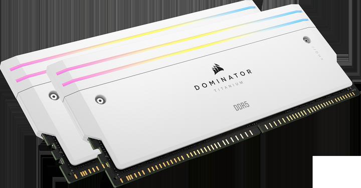 Produktbild Corsair DOMINATOR Titanium Light Enhancement Kit, 2-up config, Functional LEDs, White Heatsink, no DRAM ICs (RGB)