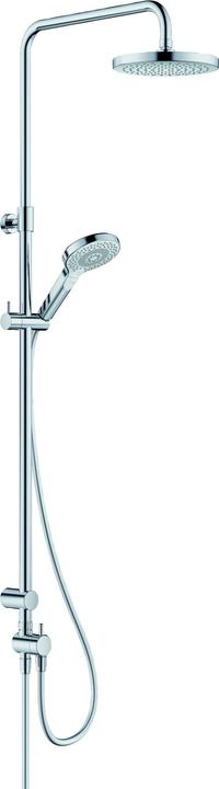 Kludi DIVE Thermostat Dual Shower System, nettoyage rapide du calcaire, chrome, 6908005-00, 6908005-00