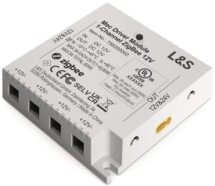 Actual product image L&S Steuerungsmodul 1-Kanal Mec Driver 12 / 24 V Funk/ZigBee