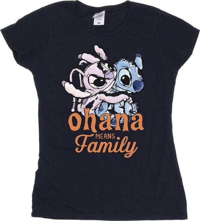 Produktbild Disney Lilo And Stitch Ohana Angel Hug TShirt (S)