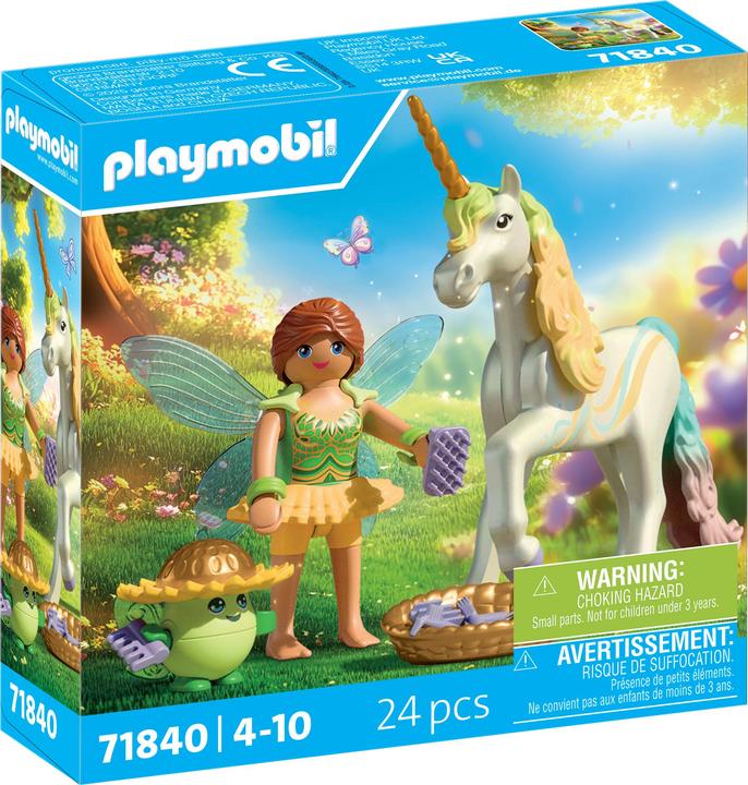 Produktbild Playmobil Regenbogenblumen-Einhorn Mit Fee (71840)