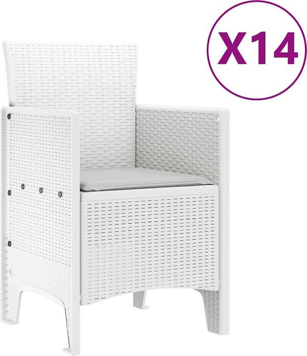 Produktbild vidaXL Gartendining-Set (100 x 100 x 74 cm)