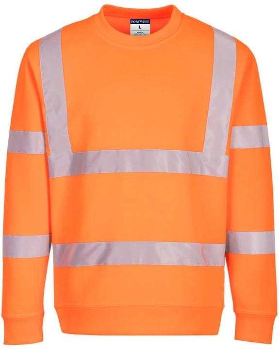 Actual product image Portwest Environmentally friendly HiVis safety sweatshirt (M)