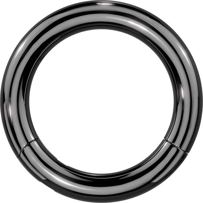 Actual product image Star Piercing Segment ring foldable black (without brass, Titanium)