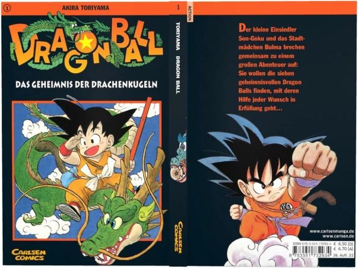 Actual product image Dragon Ball, Band 1 (German, Akira Toriyama, 1997)
